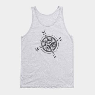 Compass Rose Cross Design Tank Top